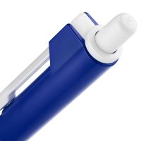 Ручка шариковая Hint Special, белая с синим, изображение 4