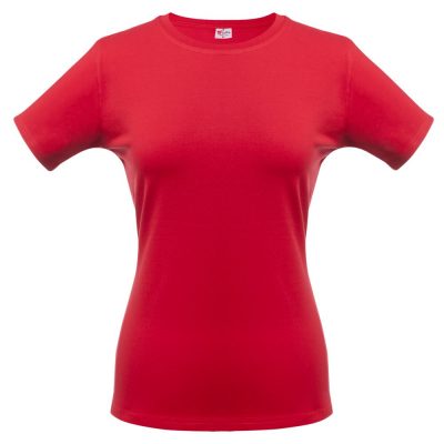 Футболка женская T-bolka Stretch Lady, темно-красная, изображение 1
