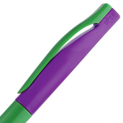 Ручка шариковая Pin Special, зелено-фиолетовая, изображение 5