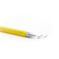 Ручка шариковая Construction, мультиинструмент, желтая, изображение 2