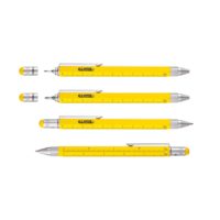 Ручка шариковая Construction, мультиинструмент, желтая, изображение 4