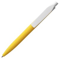 Ручка шариковая Prodir QS01 PMP-P, желтая с белым, изображение 4