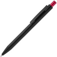 Ручка шариковая Chromatic, черная с красным, изображение 1