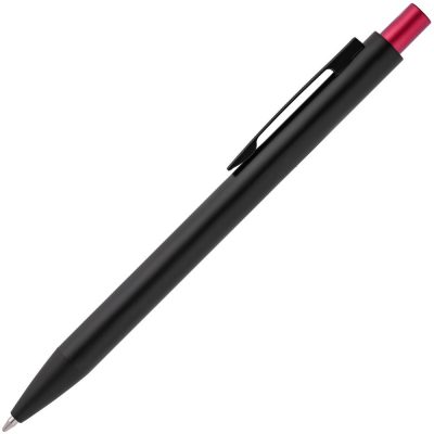Ручка шариковая Chromatic, черная с красным, изображение 2