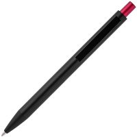 Ручка шариковая Chromatic, черная с красным, изображение 3