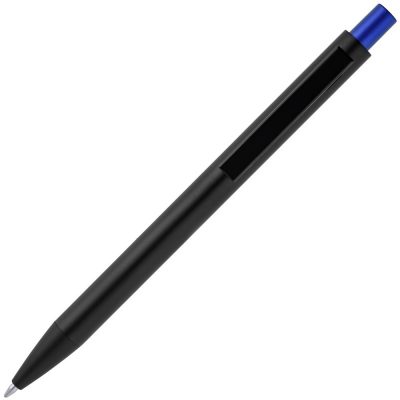 Ручка шариковая Chromatic, черная с синим, изображение 3