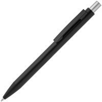 Ручка шариковая Chromatic, черная с серебристым, изображение 1