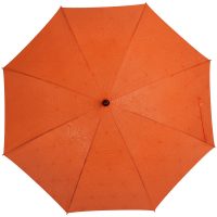 Зонт-трость Magic с проявляющимся цветочным рисунком, оранжевый, изображение 1