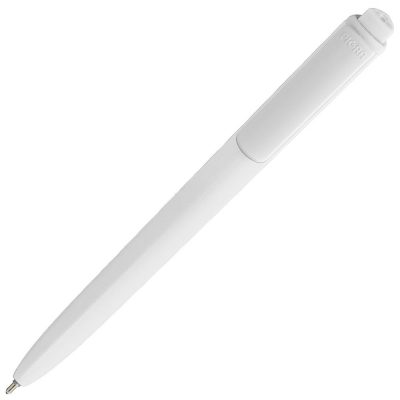 Ручка шариковая Pigra P02 Mat, белая, изображение 2