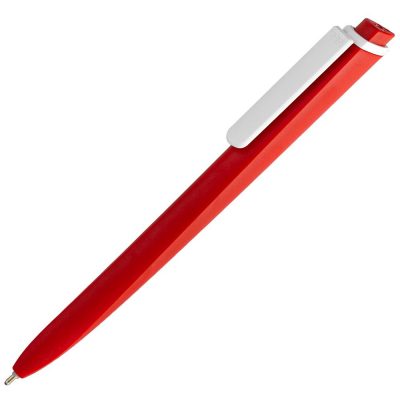 Ручка шариковая Pigra P02 Mat, красная с белым, изображение 1