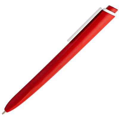 Ручка шариковая Pigra P02 Mat, красная с белым, изображение 3
