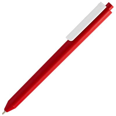 Ручка шариковая Pigra P03 Mat, красная с белым, изображение 1