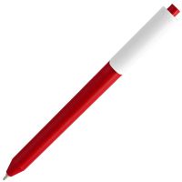 Ручка шариковая Pigra P03 Mat, красная с белым, изображение 2