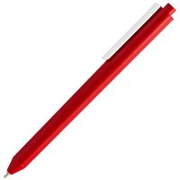 Ручка шариковая Pigra P03 Mat, красная с белым, изображение 3