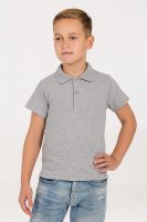 Рубашка поло детская Virma Kids, серый меланж, изображение 4