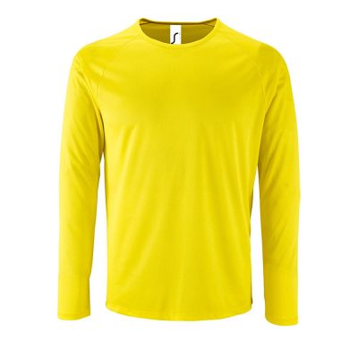 Футболка с длинным рукавом Sporty LSL Men желтый неон, изображение 1