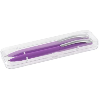 Набор Pin Soft Touch: ручка и карандаш, фиолетовый, изображение 3