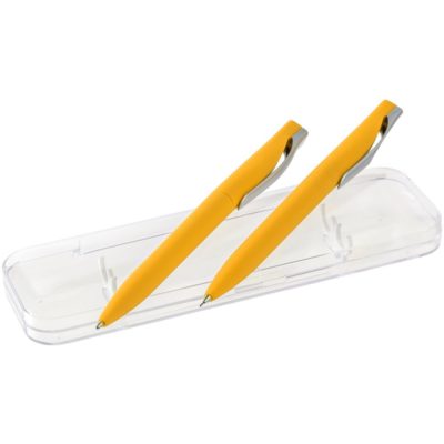 Набор Pin Soft Touch: ручка и карандаш, желтый, изображение 1