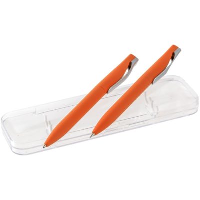 Набор Pin Soft Touch: ручка и карандаш, оранжевый, изображение 1