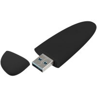 Флешка Pebble Type-C, USB 3.0, черная, 16 Гб, изображение 2