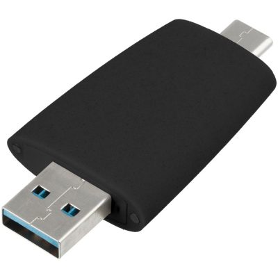 Флешка Pebble Type-C, USB 3.0, черная, 32 Гб, изображение 3