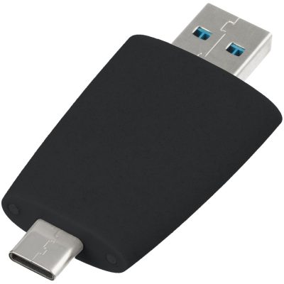 Флешка Pebble Type-C, USB 3.0, черная, 32 Гб, изображение 4