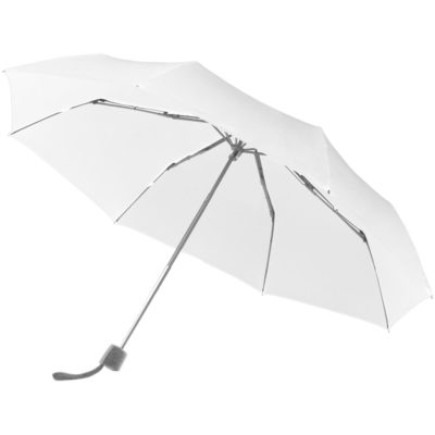 Зонт складной Fiber Alu Light, белый, изображение 1