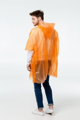 Дождевик-пончо RainProof, оранжевый, изображение 6