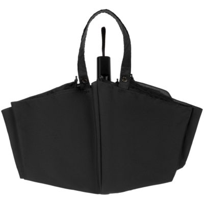 Зонт-сумка складной Stash, черный, изображение 5