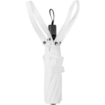 Зонт-сумка складной Stash, белый, изображение 4