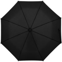 Зонт складной Clevis с ручкой-карабином, черный, изображение 1