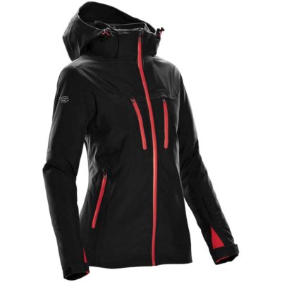 Куртка-трансформер женская Matrix, черная с красным, изображение 2