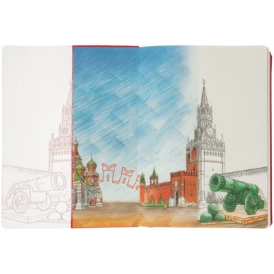 Блокнот «Города. Москва», красный, изображение 4