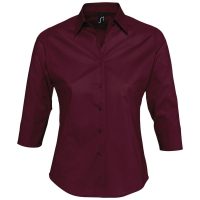 Рубашка женская с рукавом 3/4 Effect 140, бордовая, изображение 1