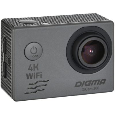Экшн-камера Digma DiCam 300, серая, изображение 1
