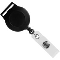 Ретрактор Attach с ушком для ленты, черный, изображение 1