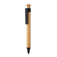 Бамбуковая ручка с клипом из пшеничной соломы — P610.541_5, изображение 1