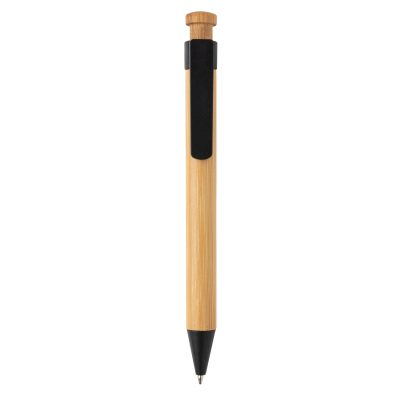 Бамбуковая ручка с клипом из пшеничной соломы — P610.541_5, изображение 3