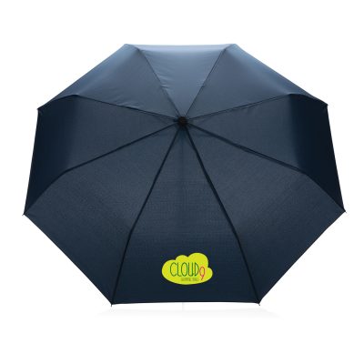 Компактный зонт Impact из RPET AWARE™ с бамбуковой ручкой, d96 см  — P850.575_5, изображение 5