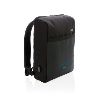 Антикражный рюкзак Swiss Peak 15″  с RFID защитой и разъемом USB, черный, изображение 9