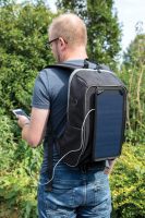 Походный рюкзак с солнечной батареей, черный, изображение 9