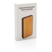Бамбуковый карманный внешний аккумулятор Fashion, 5000 mAh, изображение 12