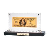 «Банкнота 100 USD» в стекле, изображение 1