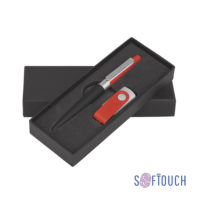 Набор ручка + флеш-карта 8 Гб в футляре, черный/желтый, покрытие soft touch # — 6892-3/4S/8Gb_7, изображение 1