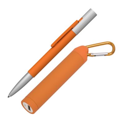 Набор ручка «Clas» + зарядное устройство «Minty» 2800 mAh в футляре, покрытие soft touch, изображение 2