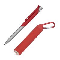 Набор ручка «Skil» + зарядное устройство «Minty» 2800 mAh в футляре, оранжевый, покрытие soft touch# — 6932-4S_7, изображение 2