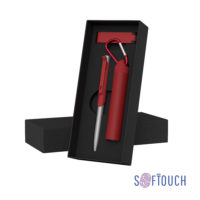 Набор ручка «Skil» + флеш-карта «Case» 8Гб + зарядное устройство «Minty», емкость 2800 mAh, в футляре, красный, покрытие soft touch# — 6936-4S/8Gb_7, изображение 1
