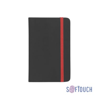 Блокнот «Бергамо», покрытие soft touch, формат А6, черный/оранжевый# — 3812-3/4_7, изображение 1