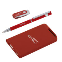 Набор ручка + флеш-карта 8Гб + зарядное устройство 4000 mAh soft touch — 6887-4S/8Gb_7, изображение 2